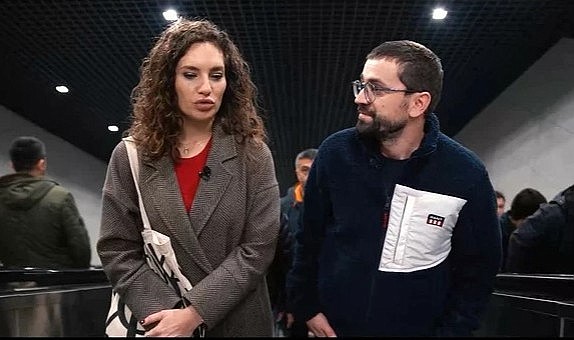 Adem Metan, Kağıthane-İstanbul Havalimanı Metrosu’nu Nevşin Mengü’yle test etti