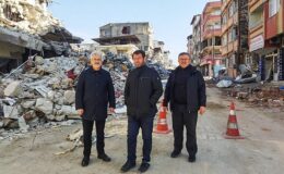 Başkan Erdem deprem bölgesinde 