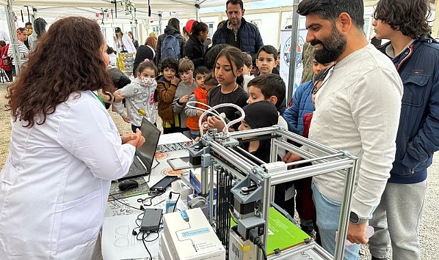 Gemlik konteyner kentte çocuklara bilim şenliği morali