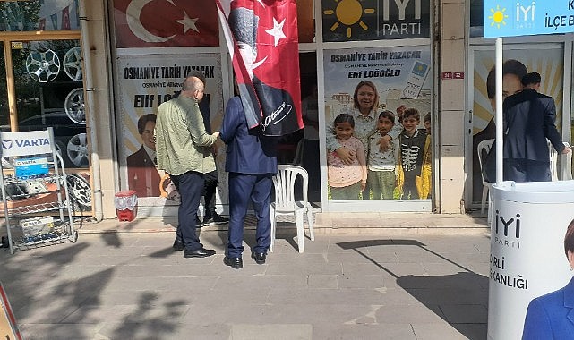 İYİ Parti seçim bürosu önünde boş kovan bulundu