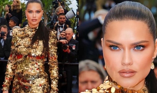 Adriana Lima’nın Cannes kıyafeti olay oldu