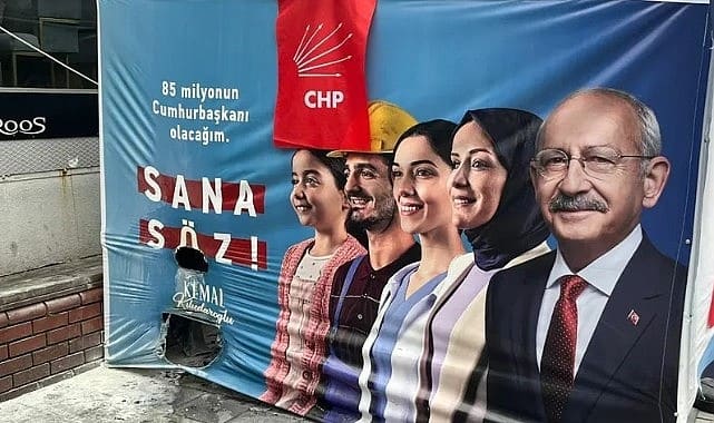 Ortaköy’de CHP’nin seçim çadırına saldırı