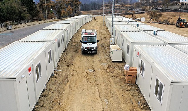 Malatya’da depremzedeler konteynerlere yerleştiriliyor