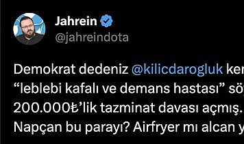 Kemal Kılıçdaroğlu, Jahrein’e dava açtı