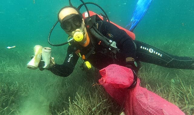 Bodrum Gümüşlük denizi temizlendi