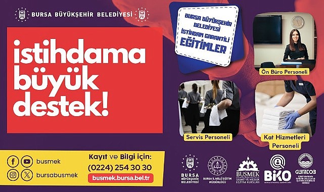 BUSMEK’ten istihdam garantili yeni kurs