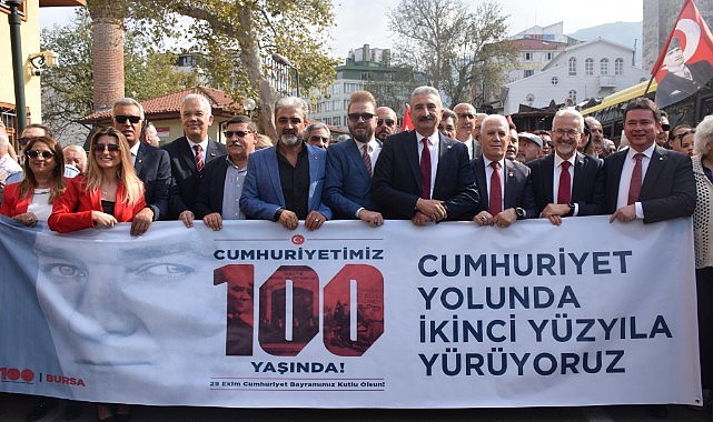 CHP Bursa’dan 100. yıl yürüyüşü