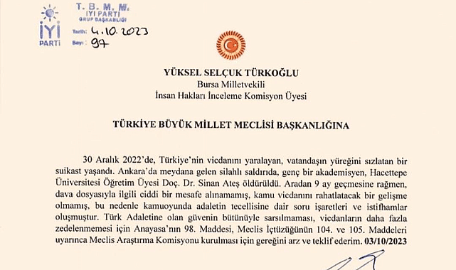 İYİ Parti Araştırma Önergesi AK Parti ve MHP oylarıyla reddedildi