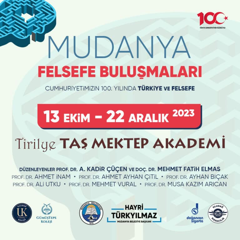 MUDANYA FELSEFE BULUŞMALARI BAŞLIYOR