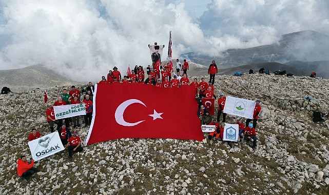 Osmangazili dağcıların ‘100. Yıl’ zirve tırmanışı