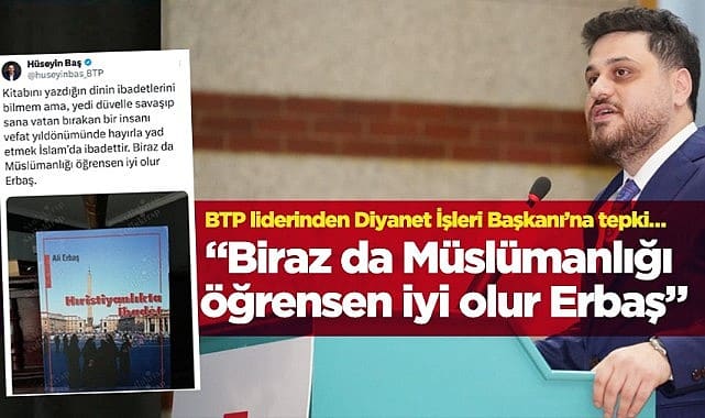 “Biraz da Müslümanlığı öğrensen iyi olur Erbaş”