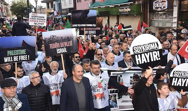 Bursa Gazze katliamına karşı tek yürek oldu