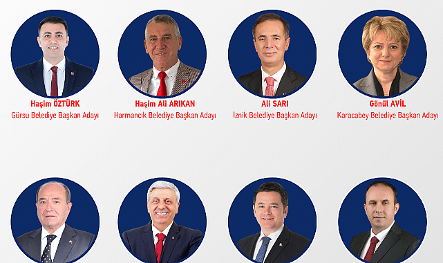 Chp Bursa'da 8 ilçenin adayı belli oldu