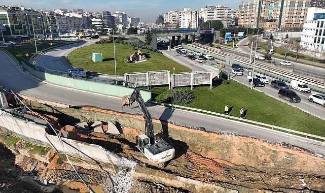 Bursa ‘ da Göçen yolda çalışma başladı