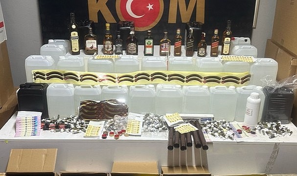 Bursa’da sahte içki operasyonu