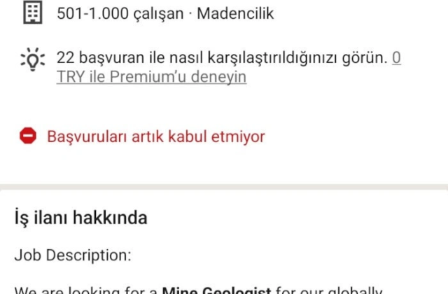İşçiler toprak altındayken, Anagold firmasının iş ilanı tepki çekti!