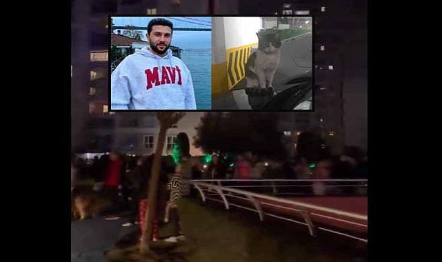 Kedi katili evinin önünde protesto edildi!