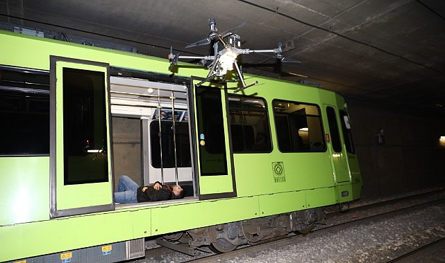 Metroda uluslararası tatbikat nefes kesti