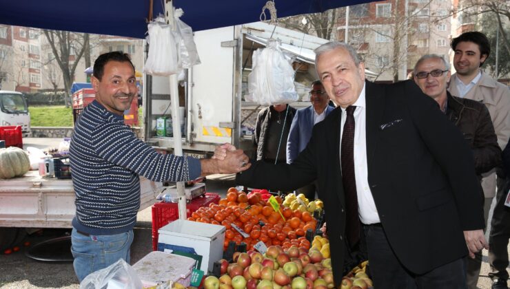 Pazarcılar öğle yemeğini Şadi Özdemir ile paylaştı