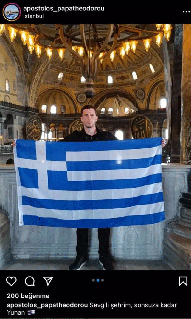 Ayasofya'da provokasyon!