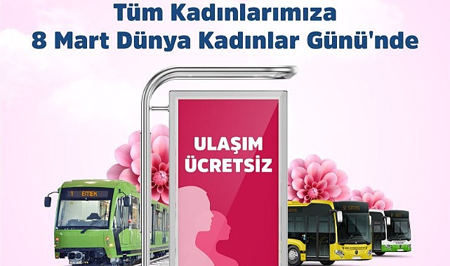 Bursa’da Kadınlara ulaşım ücretsiz