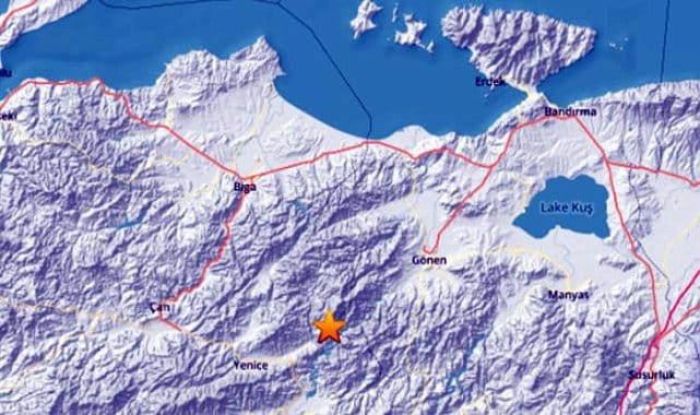 Çanakkale’nin Yenice ilçesinde 4.9 büyüklüğünde deprem!