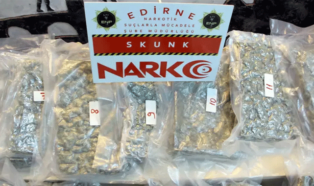 Edirne’de 11 kilo uyuşturucu ele geçirildi