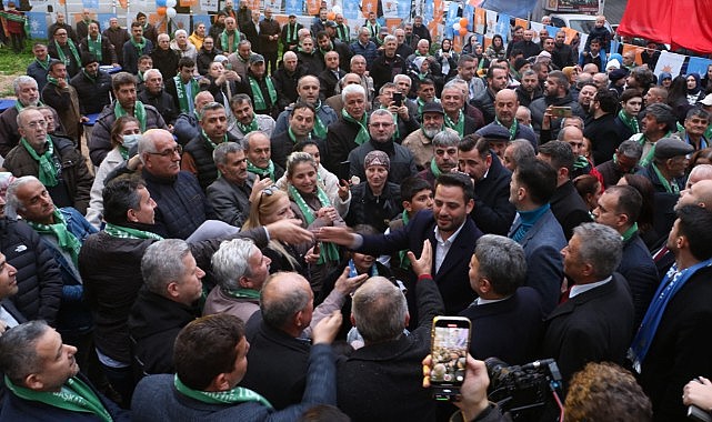 Gökhan Dinçer’in seçim ofisine miting gibi açılış