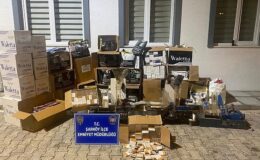 Tekirdağ’ın Şarköy ilçesinde 168 bin makaron ele geçirildi