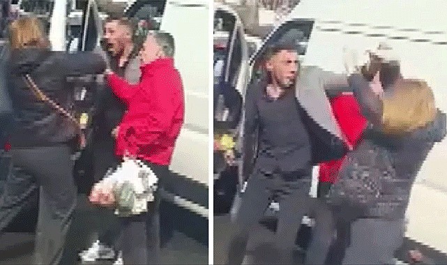 Trafikte kadın sürücüye saldırdı!