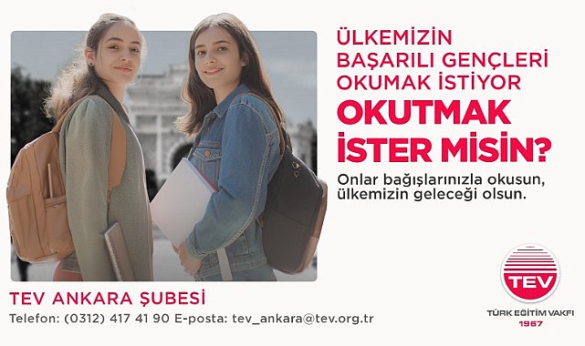 Türk Eğitim Vakfı: Başarılı Bir Gencin Umudunu Kırmayı “Seçmeyelim”