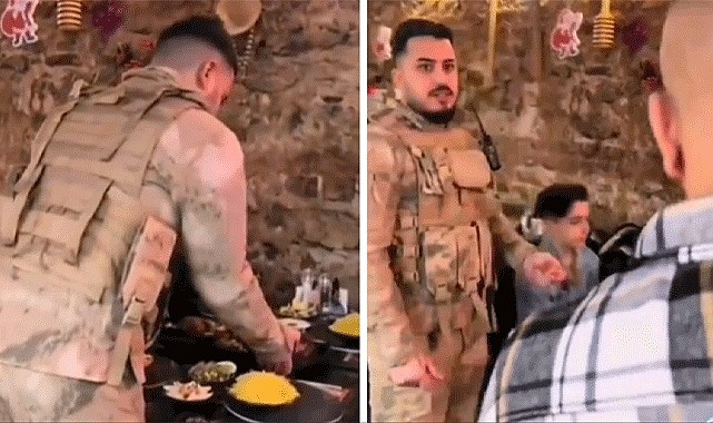 Lüks restoranda rezillik! Şehitlerden de mi utanmadınız