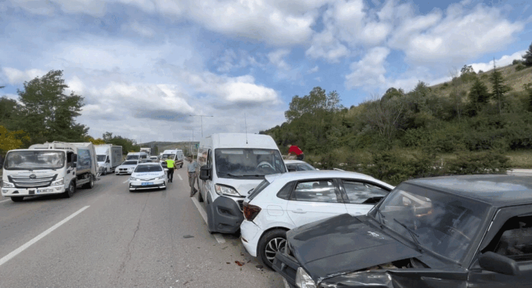 Bursa' da zincirleme kaza!