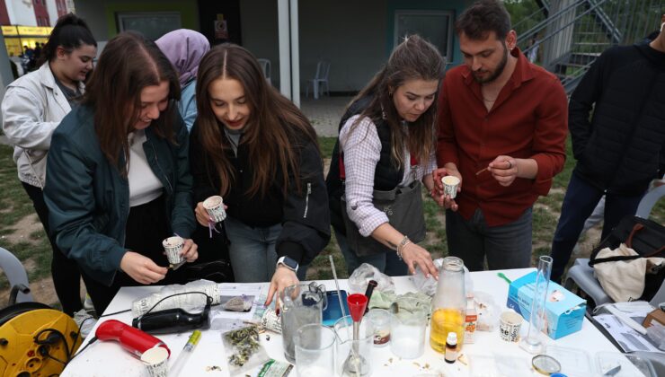 Üniversiteli gençler festivalde eğlenerek stres attı