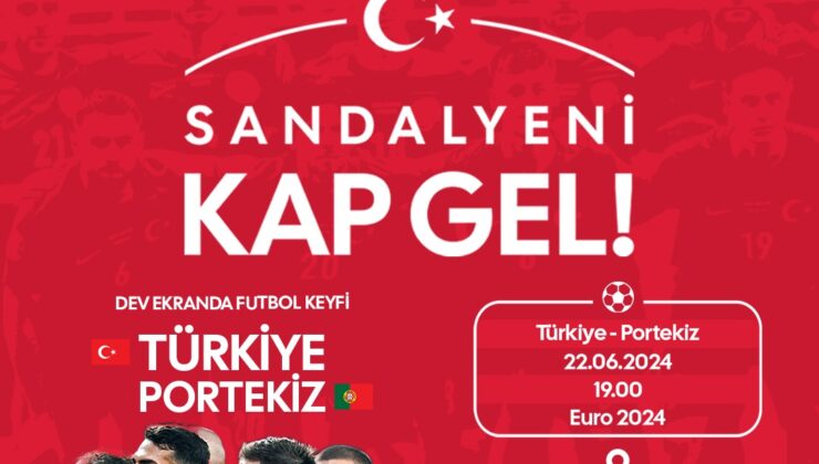 Bursa Büyükşehir’den Dev Ekranlarla futbol keyfi