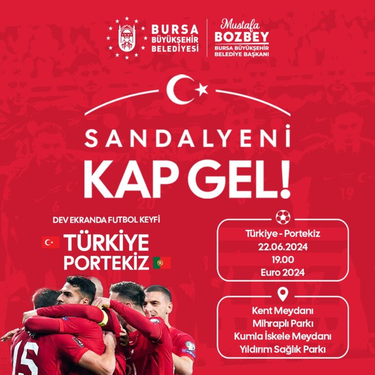 Bursa Büyükşehir'den Dev Ekranlarla futbol keyfi