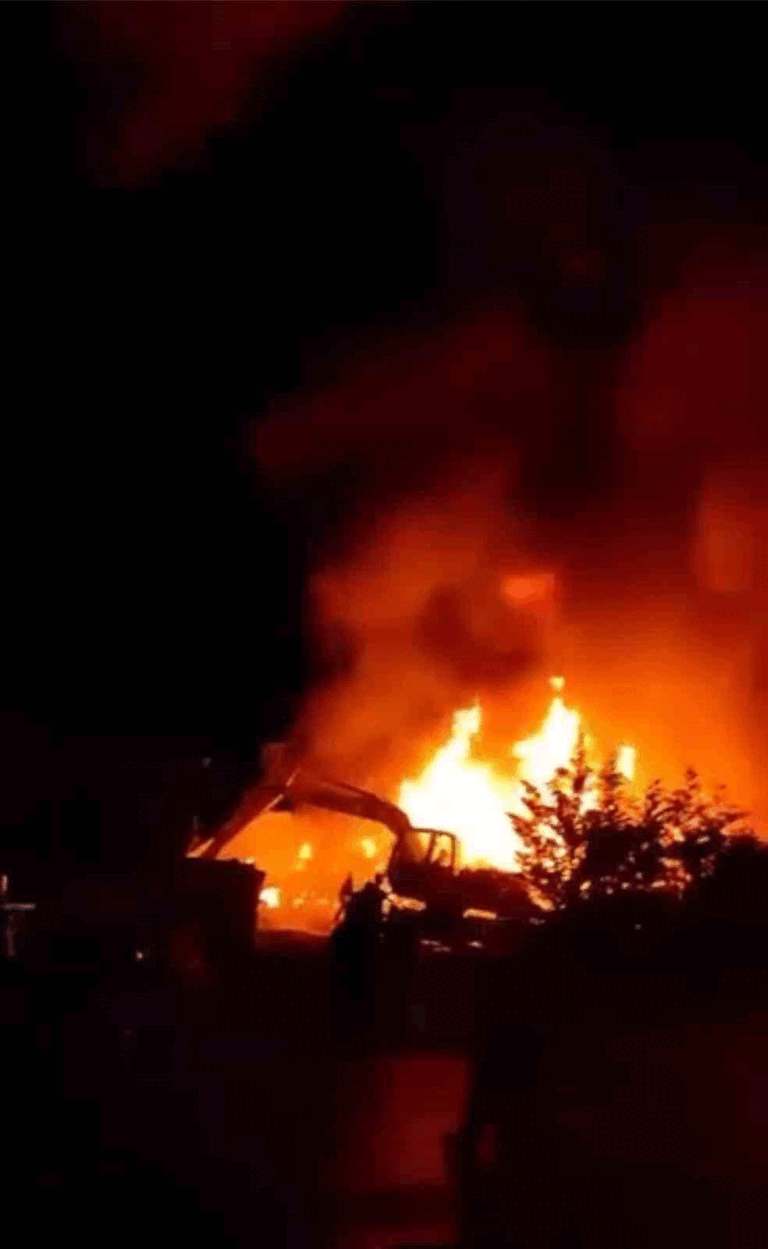 Bursa'da korkutan yangın!