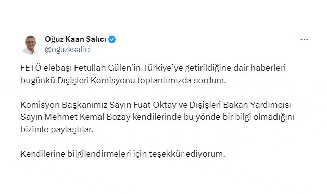 FETÖ elebaşı Gülen, Türkiye’yi mi getirildi?