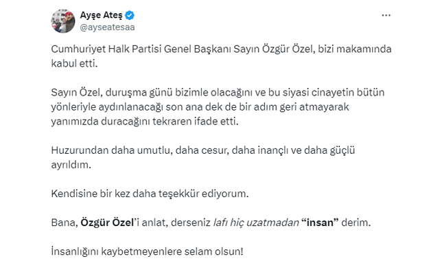 Özgül Özel ve Ayşe Ateş yeniden bir araya geldi