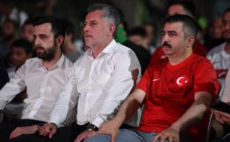 Yıldırım’da dev ekranda milli maç heyecanı