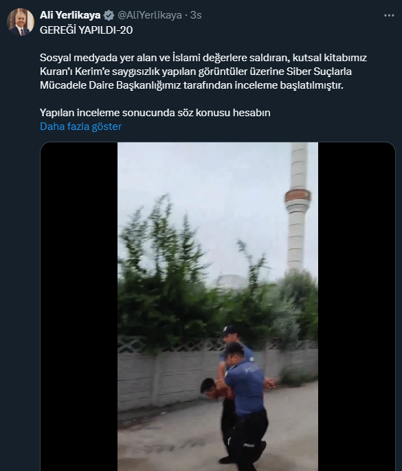 Kur'an-ı Kerim'e hakaret eden şüpheli yakalandı