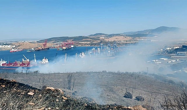 Aliağa’daki Yangın Kontrol Altında