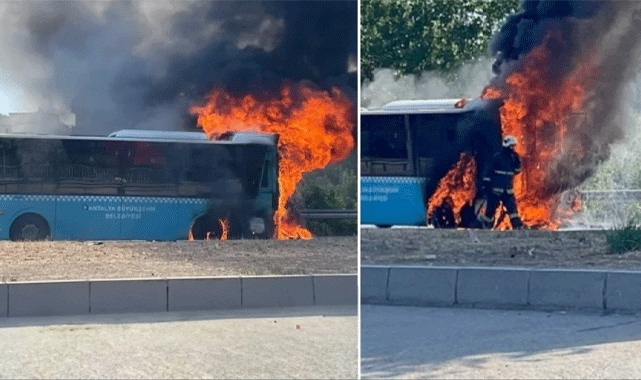 Antalya’da panik dolu anlar!