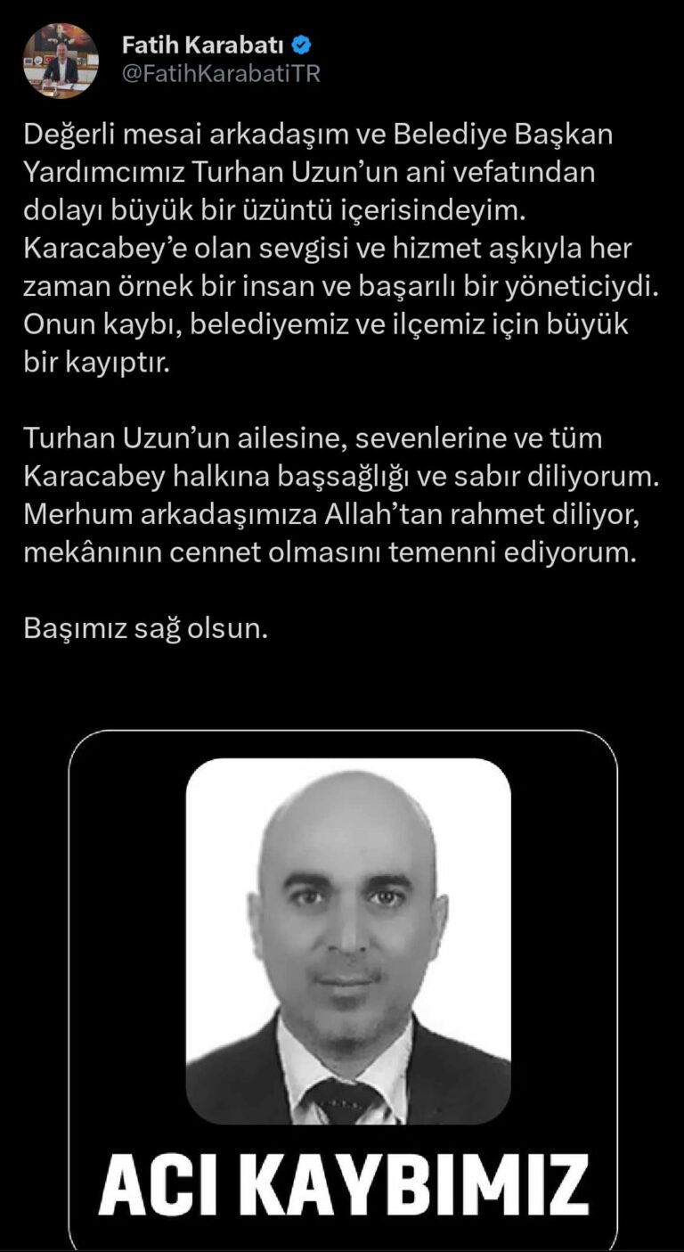 Belediye Başkan Yardımcısı hayatını kaybetti