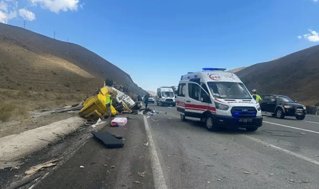 Erzincan’da katliam gibi kaza