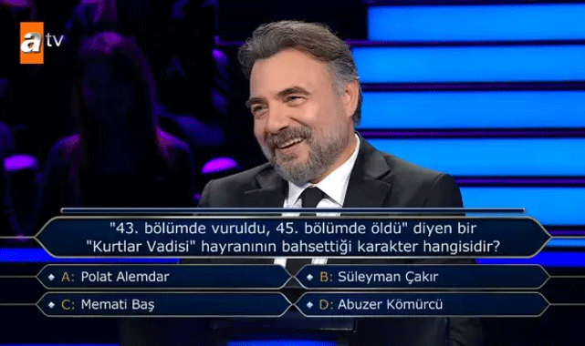 Kurtlar Vadisi sorusu gülümsetti