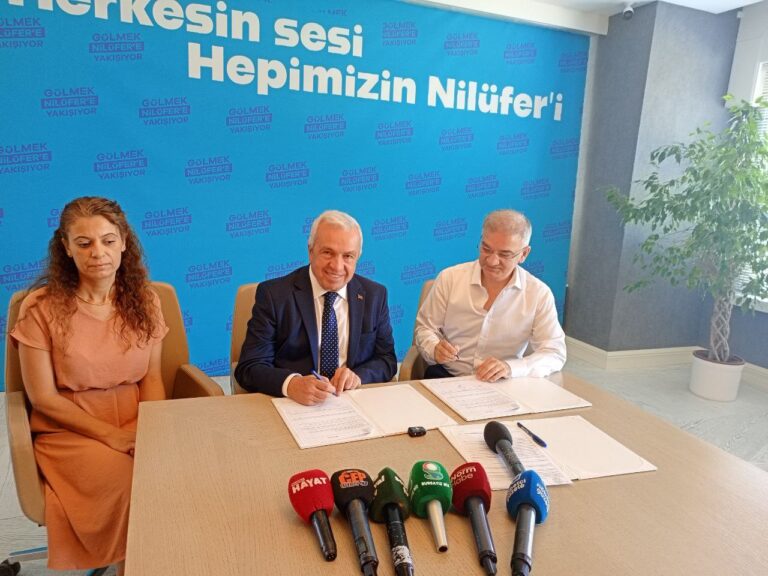 Nilüfer Belediyesi ile Hanzade İnşaat arasında kreş yapımı imza töreni gerçekleşti