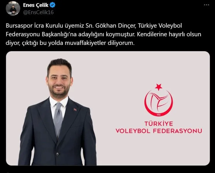 Voleybol Federasyonunda Gökhan Dinçer Ayak Sesleri