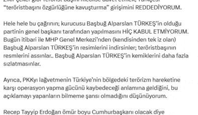 Alparslan Türkeş’in kızından Bahçeli’ye sert sözler!