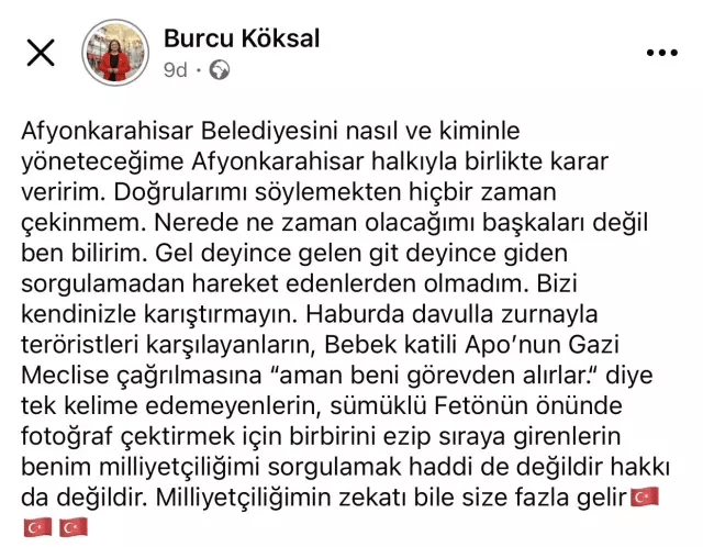 Burcu Köksal'dan zehir zemberek sözler